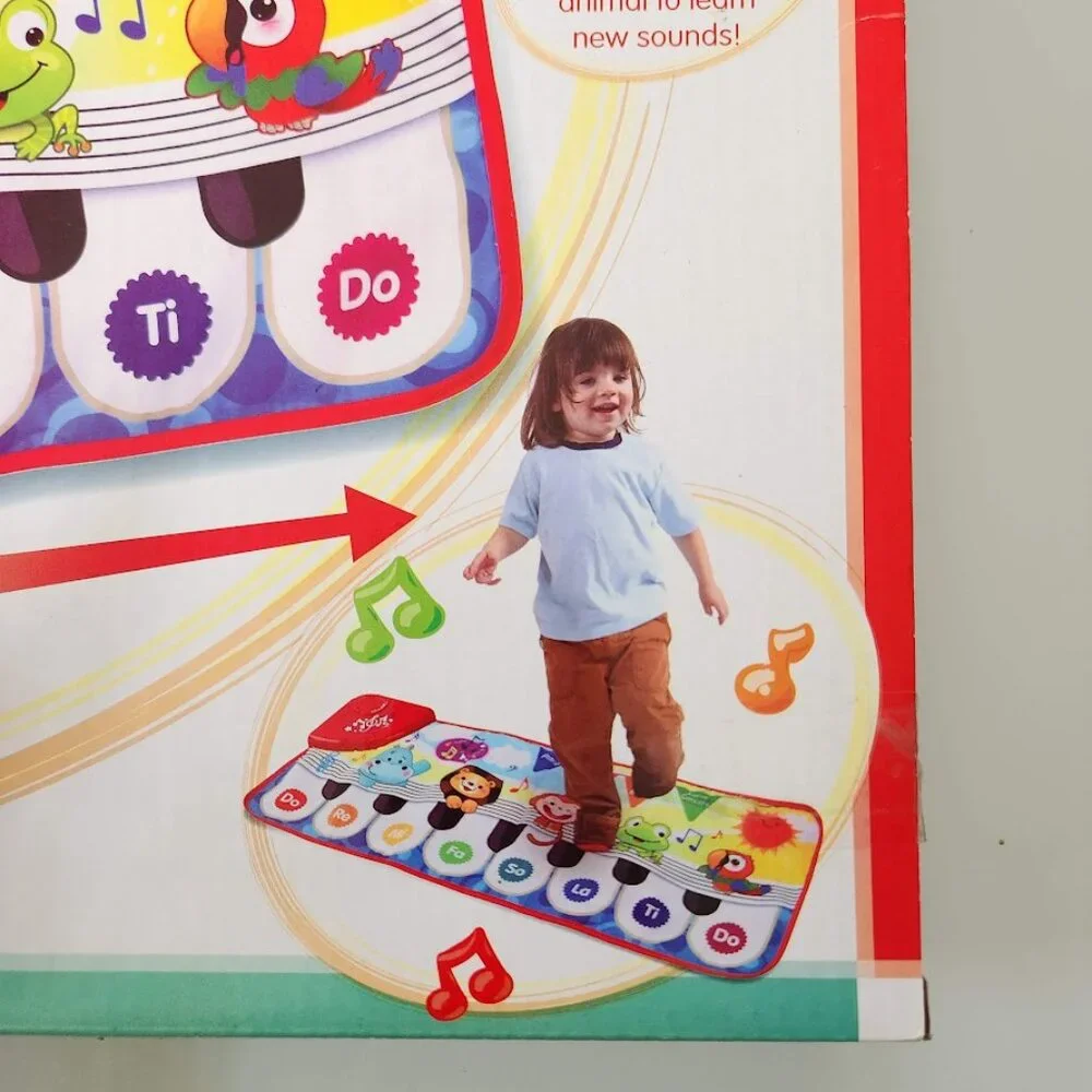 New Musical Piano Mat For Toddlers Electronic Floor Keyboard Playmat With Animal